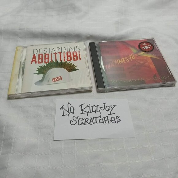 Other - 2 X CD Richard Desjardins présentés : "Abbittibbi" 1996 "Tu m'aimes-tu" 1990